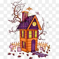 卡通小屋手绘-空若网 卡通小屋手绘-空若网