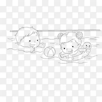 水滴娃娃游泳-空若网 水滴娃娃游泳-空若网