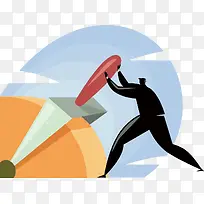 矢量拉闸的人-空若网 矢量拉闸的人-空若网