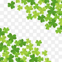 矢量四叶草背景-空若网 矢量四叶草背景-空若网