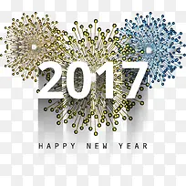 多彩烟花2017新年快乐-空若网 多彩烟花2017新年快乐-空若网