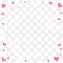 矢量粉色爱心边框-空若网 矢量粉色爱心边框-空若网
