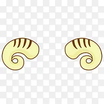 卡通对称羊角图片-空若网 卡通对称羊角图片-空若网