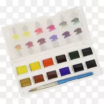 水彩画达勒-罗尼艺术调色板-水彩画-空若网 水彩画达勒-罗尼艺术调色板-水彩画-空若网