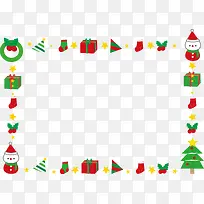 冬日圣诞节卡通创意边框-空若网 冬日圣诞节卡通创意边框-空若网