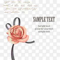 玫瑰贺卡插画素材库矢量-空若网 玫瑰贺卡插画素材库矢量-空若网