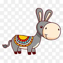 卡通可爱灰色毛驴-空若网 卡通可爱灰色毛驴-空若网