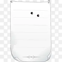 手绘白色信纸黑点-空若网 手绘白色信纸黑点-空若网