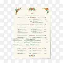 矢量英文商品价格表价目单-空若网 矢量英文商品价格表价目单-空若网