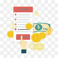 矢量扁平化理财素材-空若网 矢量扁平化理财素材-空若网