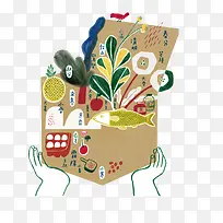 卡通食物食材-空若网 卡通食物食材-空若网