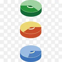 矢量PPT设计饼形设计图表-空若网 矢量PPT设计饼形设计图表-空若网