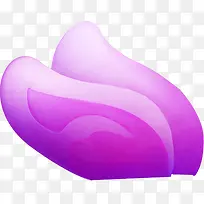 紫色翅膀装饰图片-空若网 紫色翅膀装饰图片-空若网