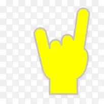 卡通黄色手指姿势-空若网 卡通黄色手指姿势-空若网
