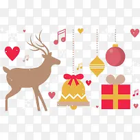 圣诞节多彩礼物盒铃铛-空若网 圣诞节多彩礼物盒铃铛-空若网