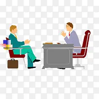 招聘交流免抠素材-空若网 招聘交流免抠素材-空若网