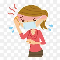 生病的人物头痛素材-空若网 生病的人物头痛素材-空若网