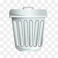 白色的垃圾桶-空若网 白色的垃圾桶-空若网