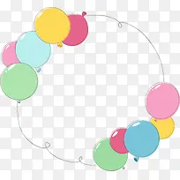 儿童节多彩气球装饰-空若网 儿童节多彩气球装饰-空若网