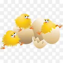 卡通手绘鸡蛋和小鸡-空若网 卡通手绘鸡蛋和小鸡-空若网