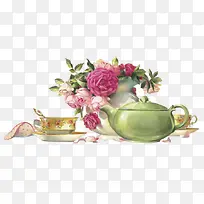 茶壶花盆茶壶素材-空若网 茶壶花盆茶壶素材-空若网