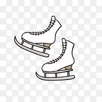滑冰冬季卡通矢量素材-空若网 滑冰冬季卡通矢量素材-空若网