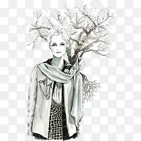 ������Ů���ֲ廭-������