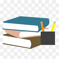 扁平化的书籍文具设计-空若网 扁平化的书籍文具设计-空若网