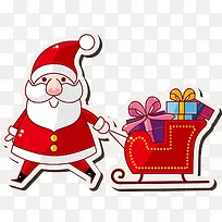 卡通圣诞老人造型矢量素材-空若网 卡通圣诞老人造型矢量素材-空若网