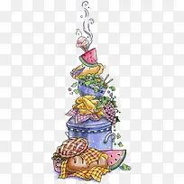 手绘美食-空若网 手绘美食-空若网