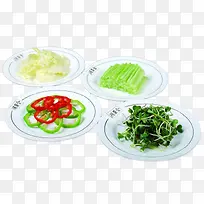四盘蔬菜免扣素材-空若网 四盘蔬菜免扣素材-空若网