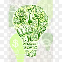 创意灯泡海报-空若网 创意灯泡海报-空若网