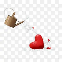 花洒浇爱心-空若网 花洒浇爱心-空若网