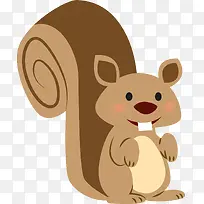 可爱松鼠插图矢量图-空若网 可爱松鼠插图矢量图-空若网