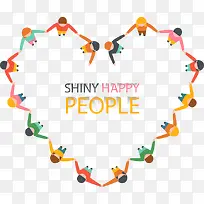 人物组合爱心矢量素材-空若网 人物组合爱心矢量素材-空若网