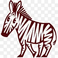 斑马png矢量素材-空若网 斑马png矢量素材-空若网