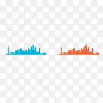彩色城市剪影-空若网 彩色城市剪影-空若网
