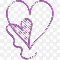 紫色爱心线条图片-空若网 紫色爱心线条图片-空若网