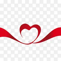 红色爱心带子-空若网 红色爱心带子-空若网