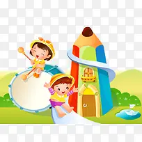 快乐滑滑梯-空若网 快乐滑滑梯-空若网