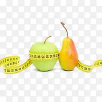 皮尺和水果-空若网 皮尺和水果-空若网