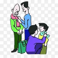 和谐的一家人-空若网 和谐的一家人-空若网