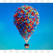彩色气球热气球图片-空若网 彩色气球热气球图片-空若网