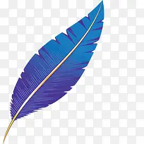 蓝色羽毛插画-空若网 蓝色羽毛插画-空若网