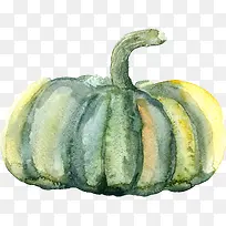 绿色手绘的南瓜-空若网 绿色手绘的南瓜-空若网