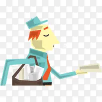 卡通快递员-空若网 卡通快递员-空若网