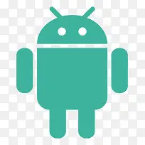 蓝色手绘安卓标志-空若网 蓝色手绘安卓标志-空若网