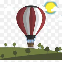 热气球矢量素材-空若网 热气球矢量素材-空若网