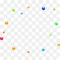 彩色分散小球-空若网 彩色分散小球-空若网