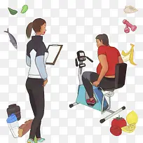 看顾客锻炼的教练-空若网 看顾客锻炼的教练-空若网